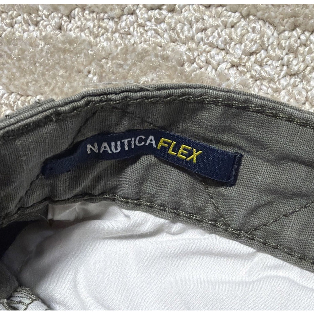 MENS NAUTICA Flex CLASSIC FIT STRETCH RIPSTOP 9”CARGO SHORTS 32 Green