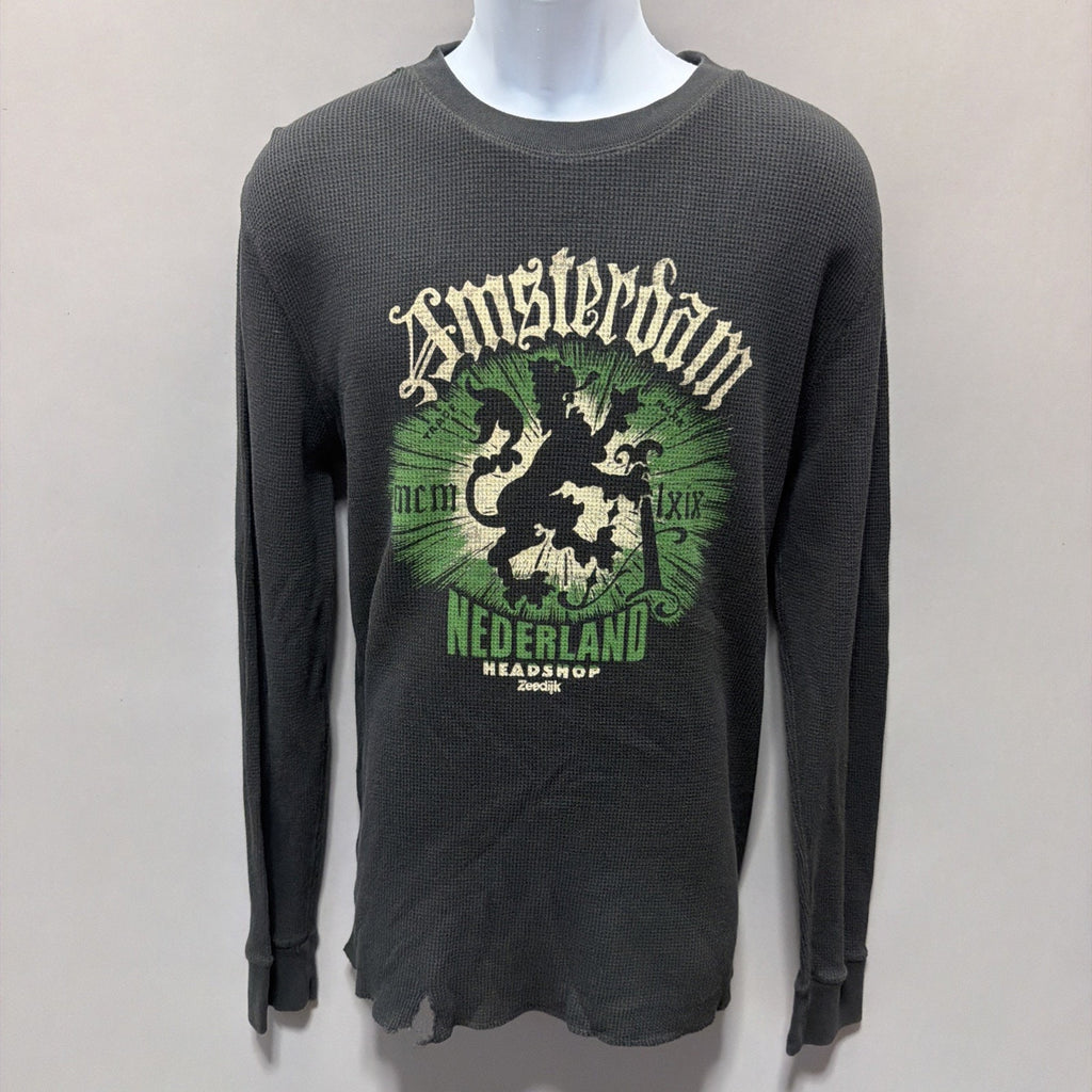 Lucky Brand Vintage Inspired Amsterdam Long Sleeve Thermal Shirt - XL