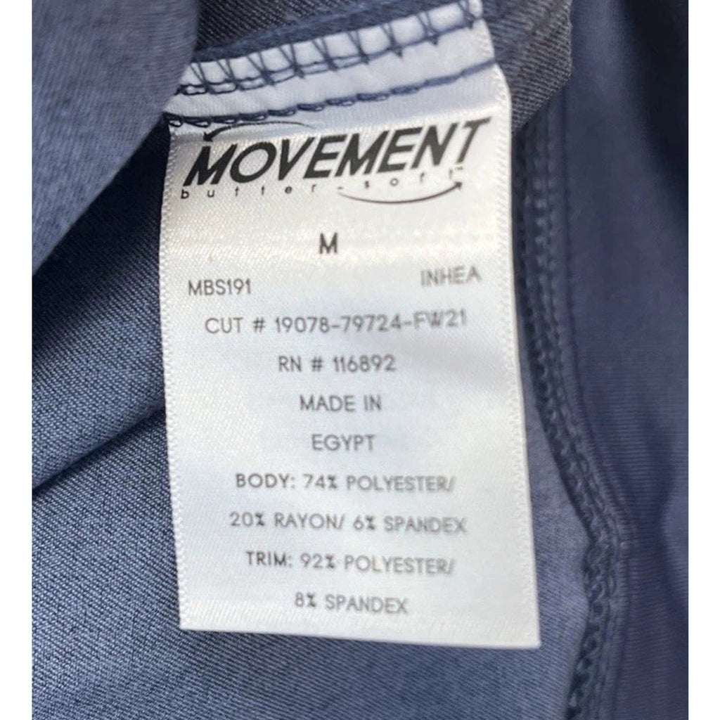 Movement Butter Soft Scrubs Hoodie Indigo Heather Size Medium