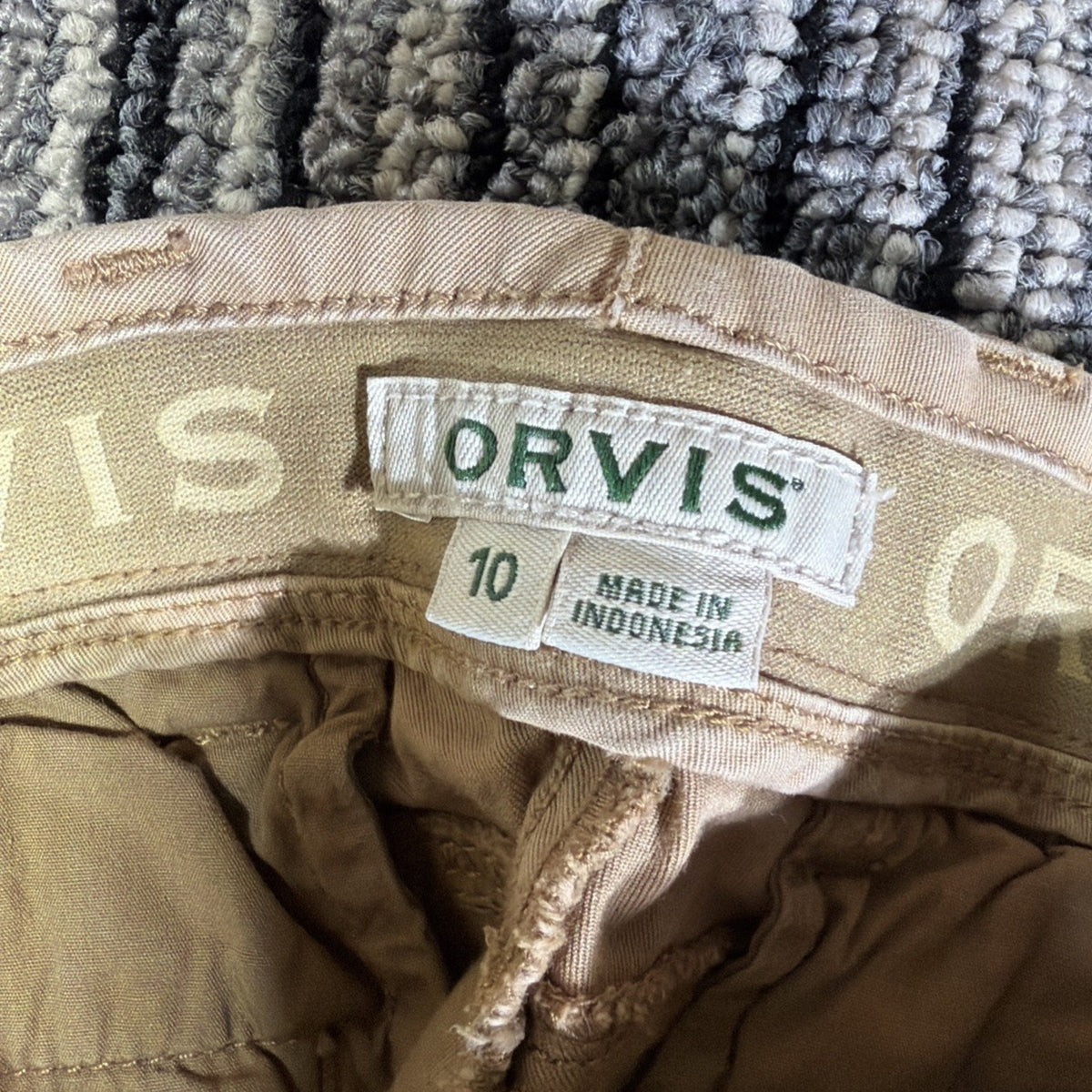 Orvis Women’s Size 10 Khaki Cotton Stretch Straight Leg Chino Pants