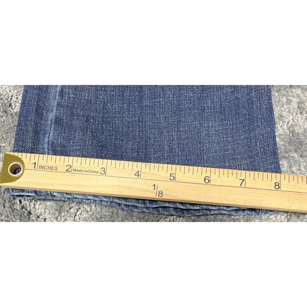 Wrangler Medium Wash Denim Jeans 5-Pocket Logo Accent Women 9x32