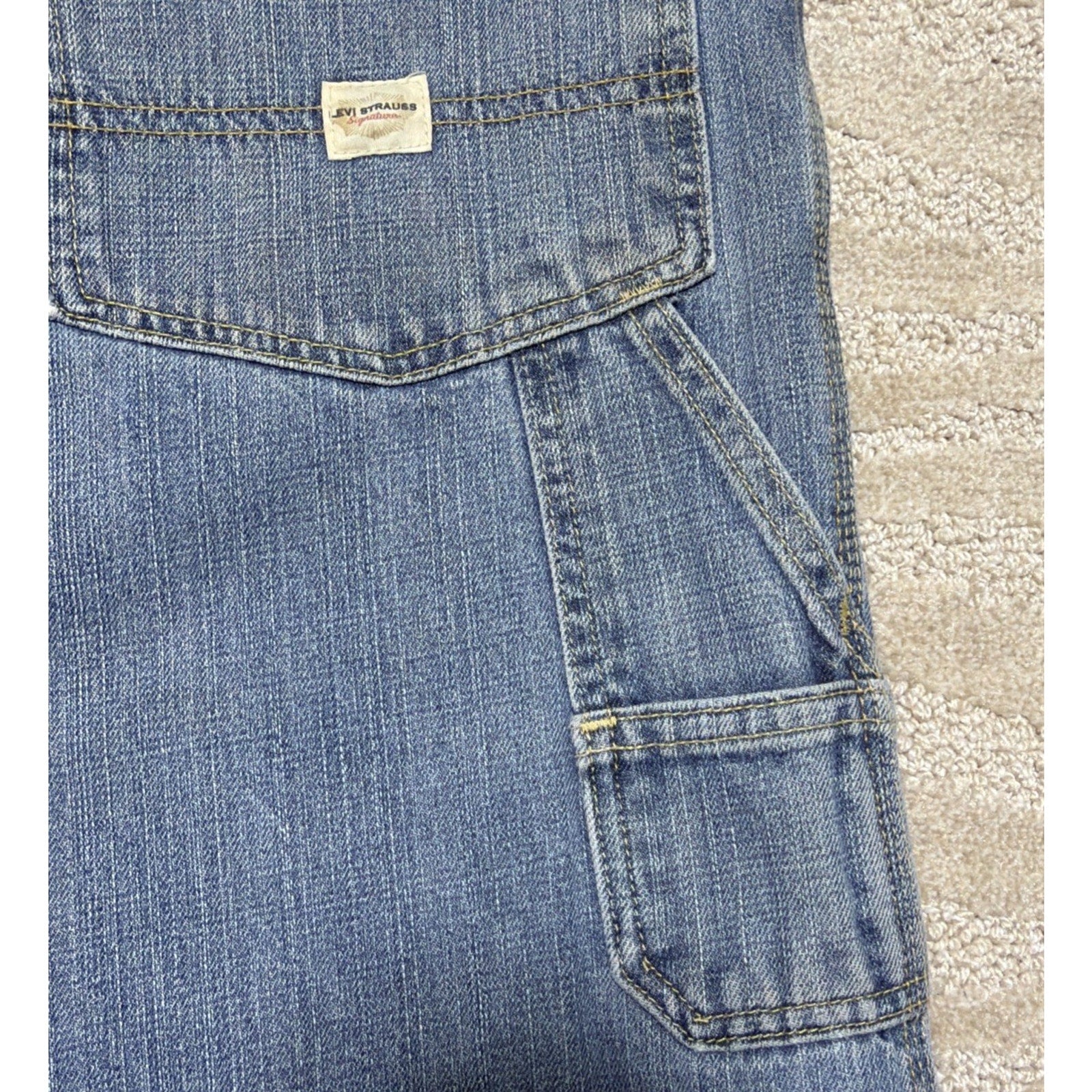 Levis Strauss Signature Carpenter Jeans Mens 48 x 30 painter utility workwear