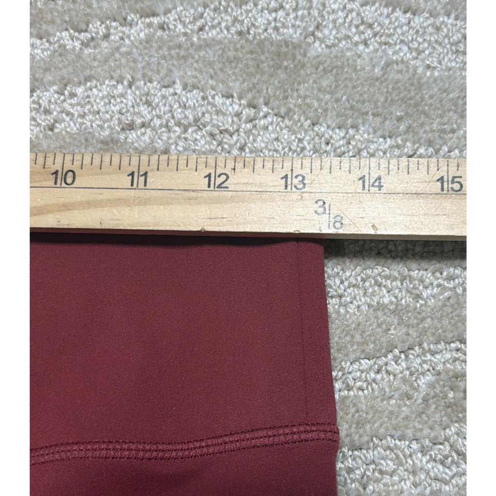 ZYIA Active Maroon Unity High Rise Leggings Size 7/8 Size 6-8 NWT