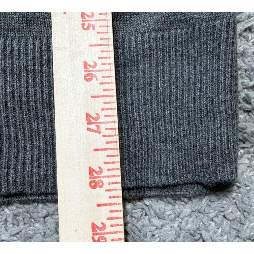 Loft Gray Long Sleeve Pullover Turtleneck Knit Tunic Sweater Size Small