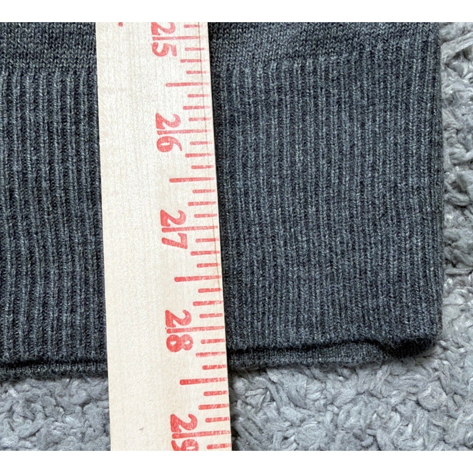 Loft Gray Long Sleeve Pullover Turtleneck Knit Tunic Sweater Size Small