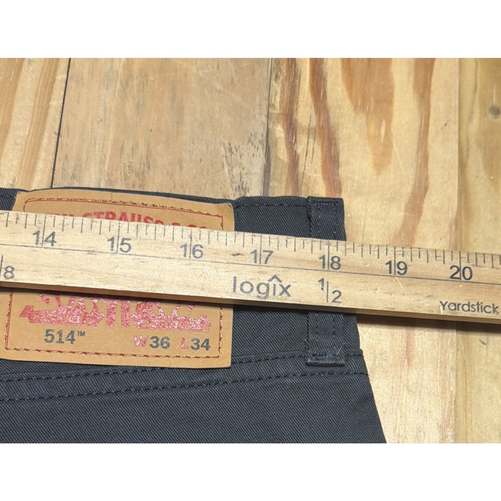 Levis 541 Athletic Taper Stretch Mens Jeans Dark Gray 36x34 New W Tags