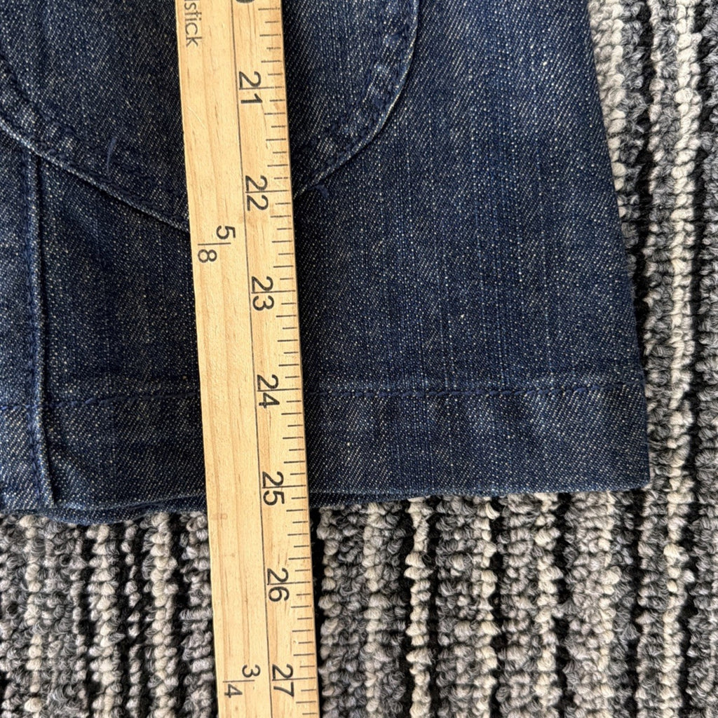 Womens Levi's Jeans Y2K Silver Label Denim Jacket With Silver Floral Buttons M