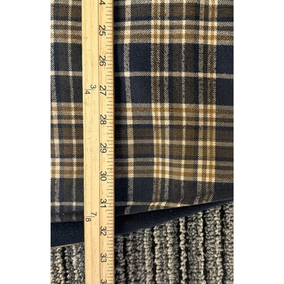 American Blue Authentic Men’s Size XL Lined Long Sleeve Plaid Flannel Shacket