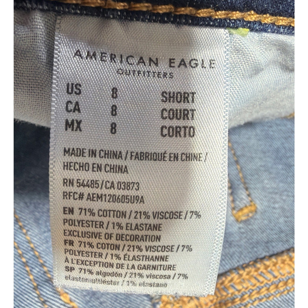 AMERICAN EAGLE Jegging next level Stretch Denim Womens Size 8 Short 29x26.5