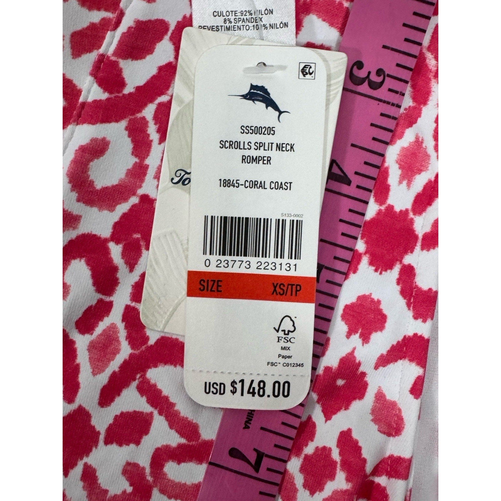 TOMMY BAHAMA BIMINI IKAT COWL NECK AMARANTH WOMEN DRESS SIZE X-SMALL BRAND NEW