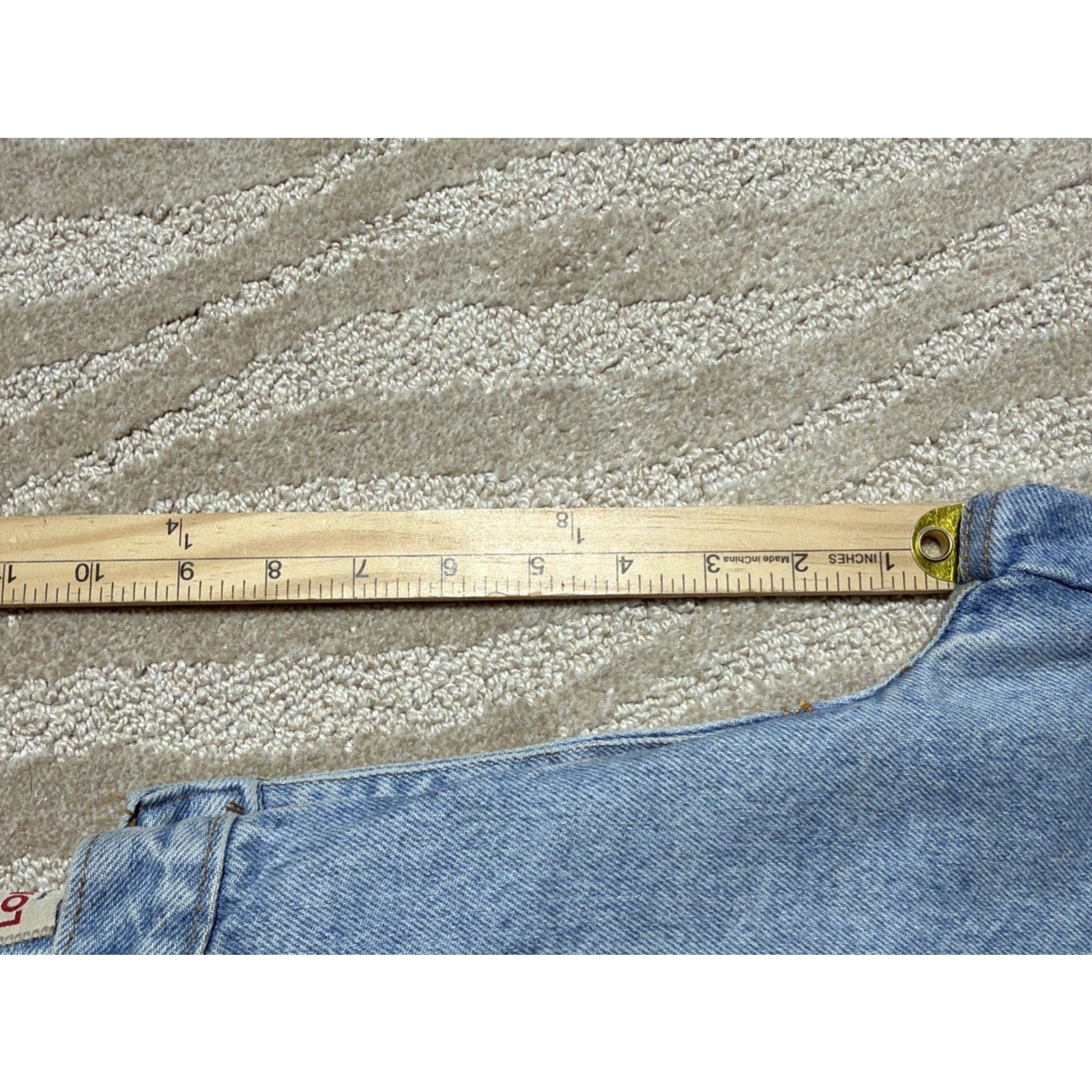 Vintage 90s London Jean Women’s Sz 6 Mom Blue Jean Shorts Made In USA 26x4