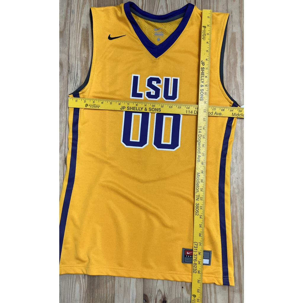 Nike Mens Basketball Jersey LSU Tigers #00 Large Sample Stitched Sewn NWT FS!