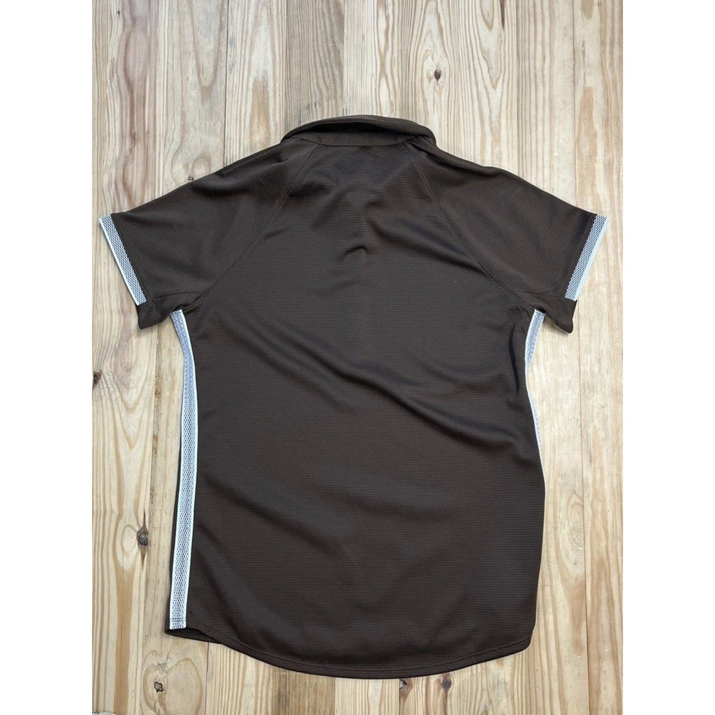 Under Armour Women’s Brown & White Rival Polo Medium