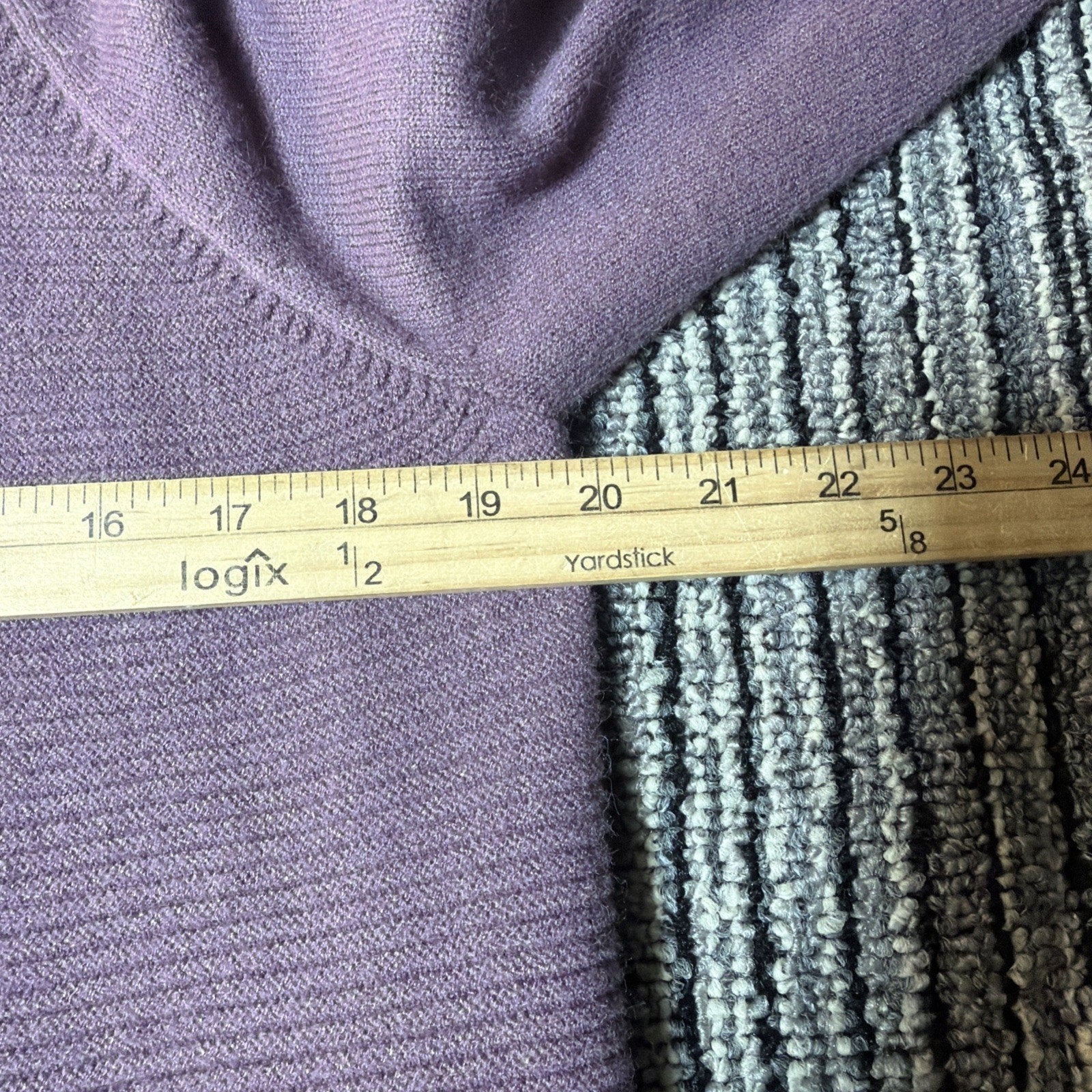 New Sonoma Women's Plum Textured Tunic Hooded Soft Sweater Size Large