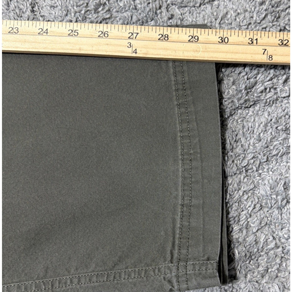 Columbia Regular Fit Men's Size 36x30 Side Zip Pocket Army Green Jeans Pants