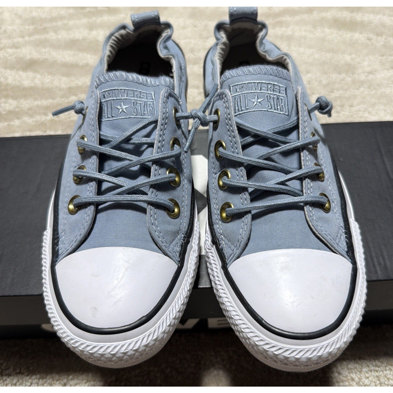 Women's 7 Converse Chuck Taylor AS Shoreline Slip, 558592F Blue Skate/Ash W/ Box