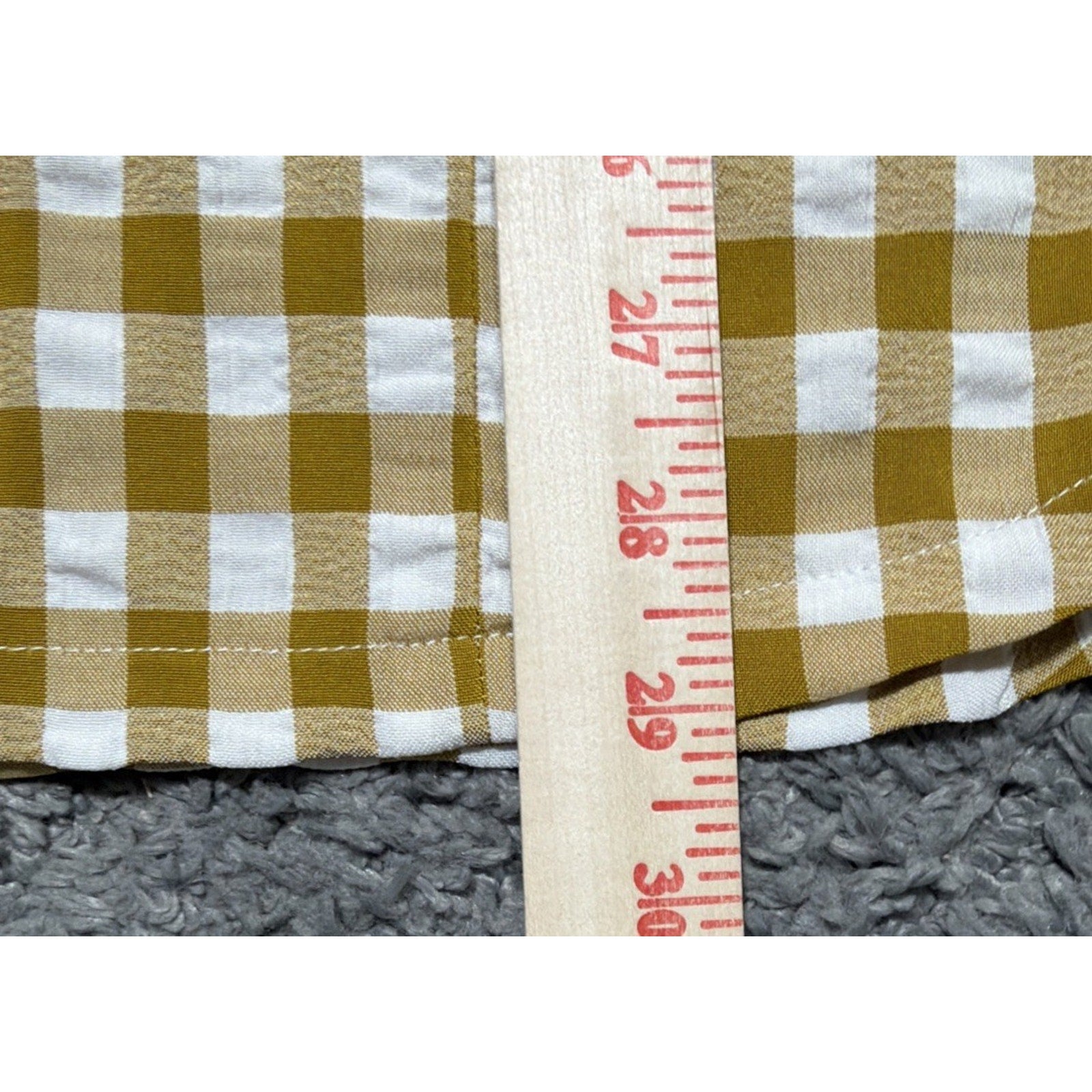 Buckle BKE Eased Flannel Shirt Womens M Yellow Plaid Long Sleeve Button Up NWT