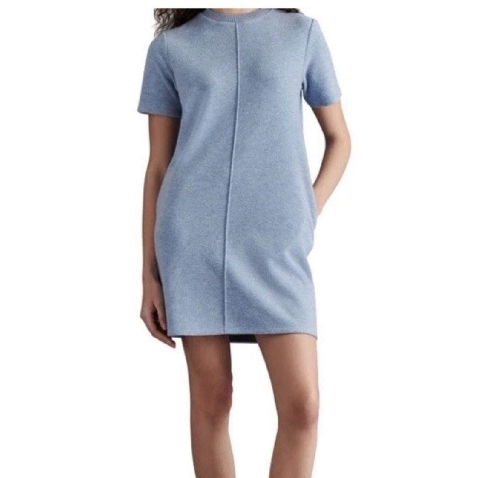 Steve Madden Women's Blue Short Sleeve Sweater Dress Size XXL New MSRP 79.00