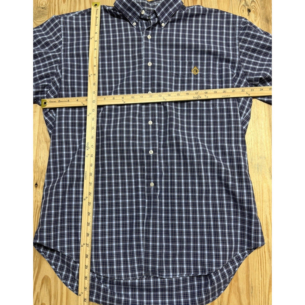Lauren RALPH LAUREN Green Lable Men's Plaid Shirt Cotton L Blue Multicolor