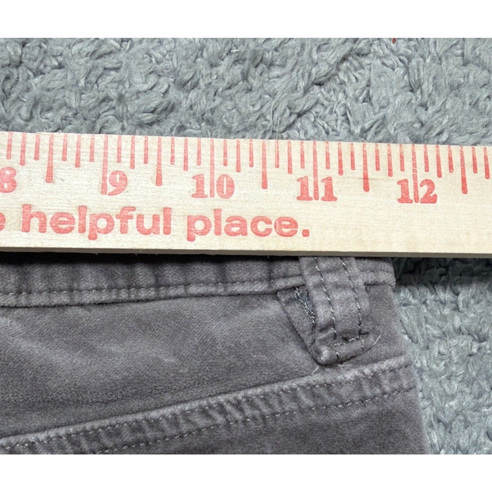 Mica Los Angeles Denim Size 24 Velvet Taupe High Rise Flare Leg Pant
