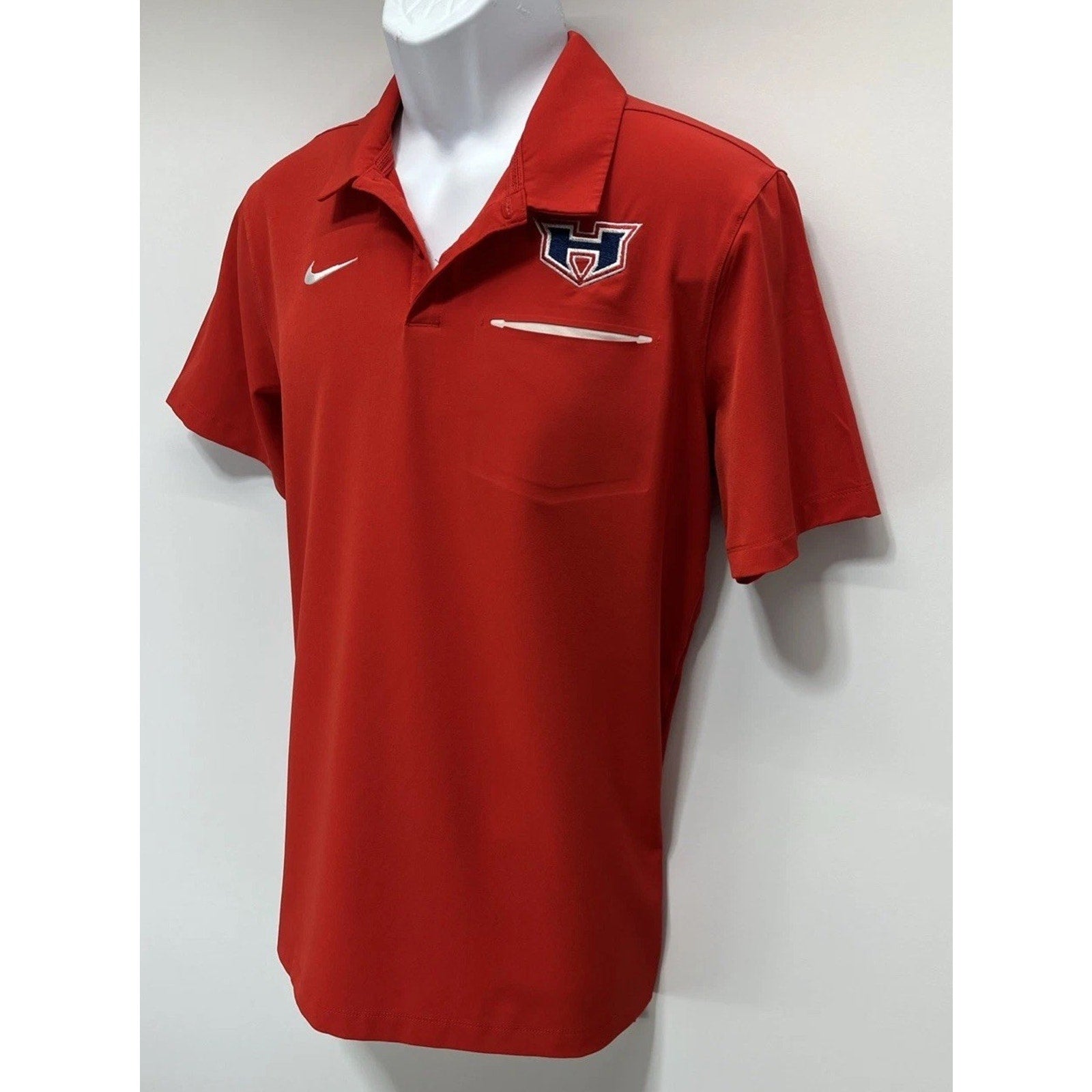 Houston Cougars Nike Dri Fit Campus S/S Polo Shirt (Men's Large) Red