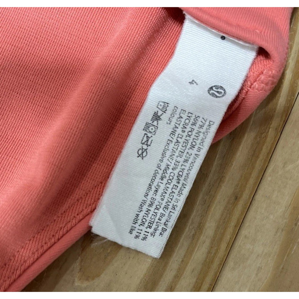 Lululemon Energy Sports Bra Coral 4