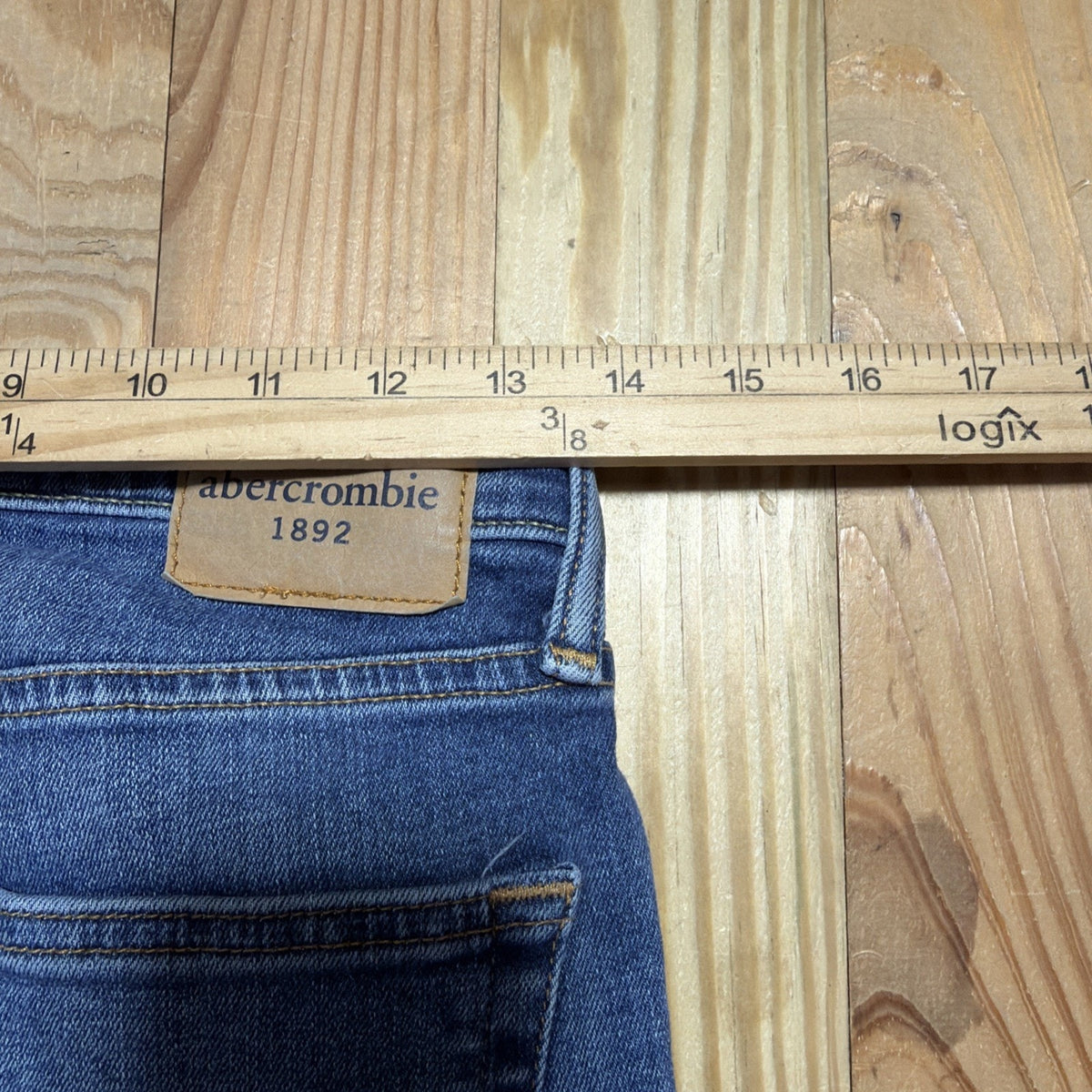 Abercrombie Kids 1892 Blue Denim Skinny Jeans Size Boys Size 15/16 27x29 Stretch