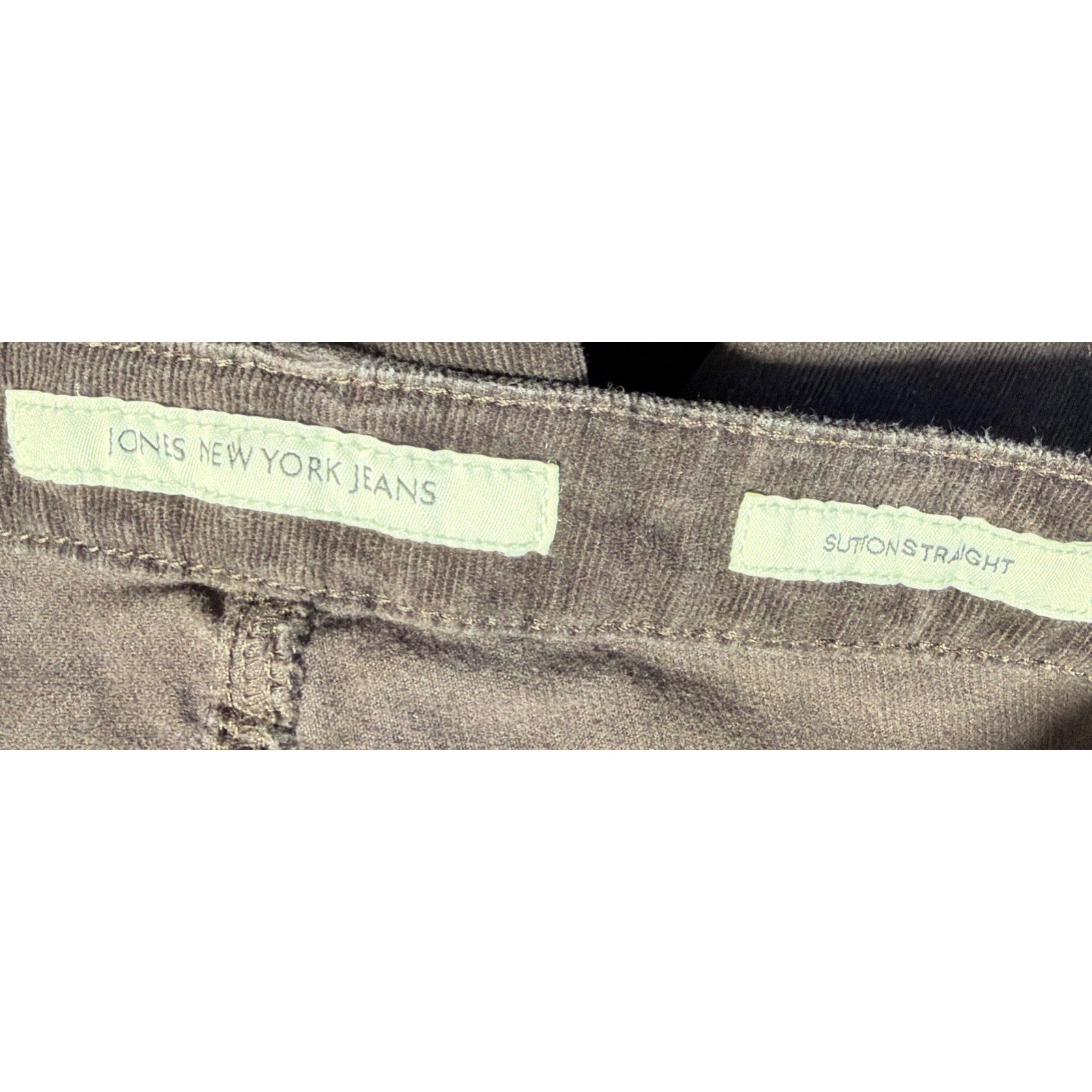 Jones New York Sutton Straight Corduroy Women’s Size 8 Brown Slimming Pants