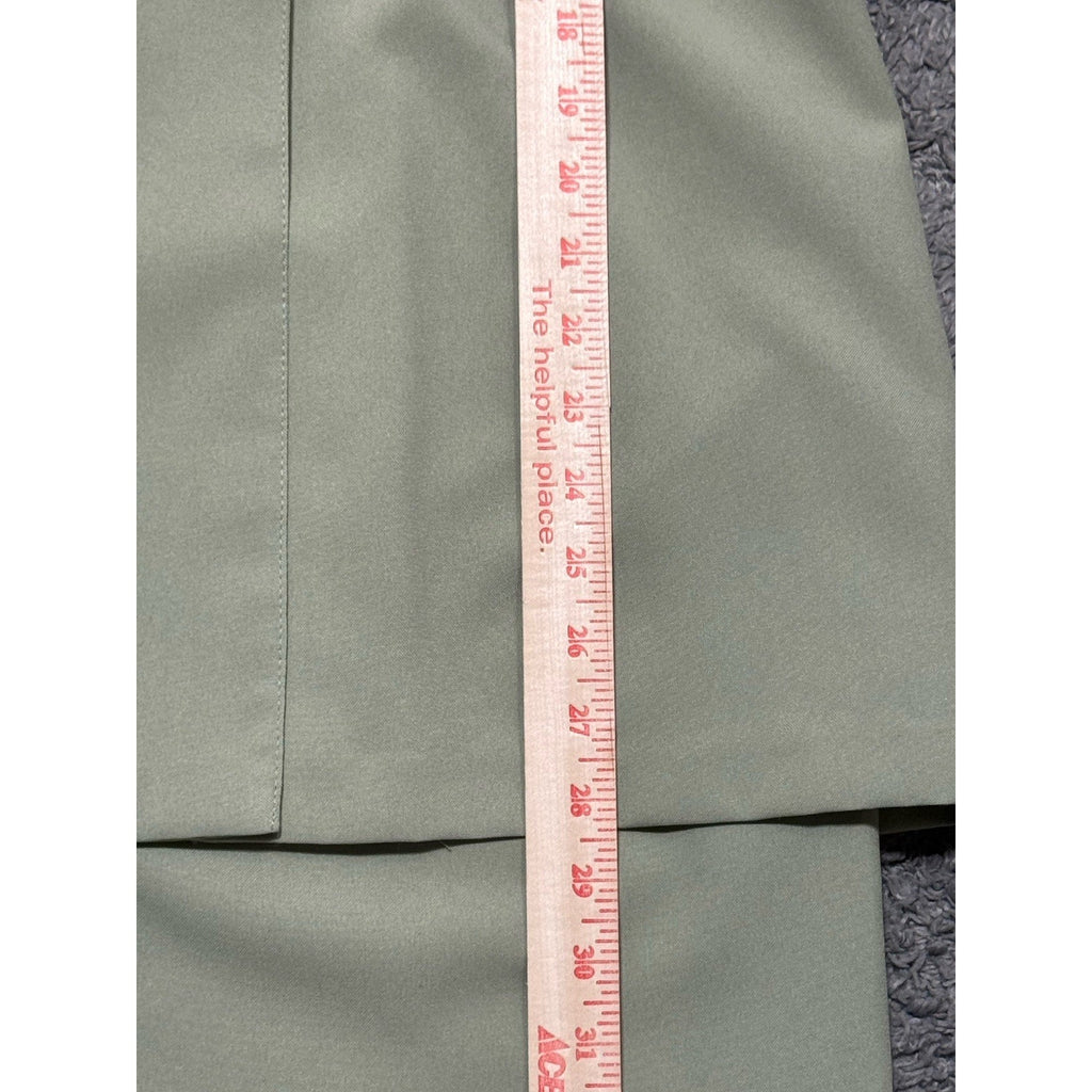 Vintage A-List by Wrapper Sage Green 2pc Suit Set Jacket Dress Y2K Minimalist