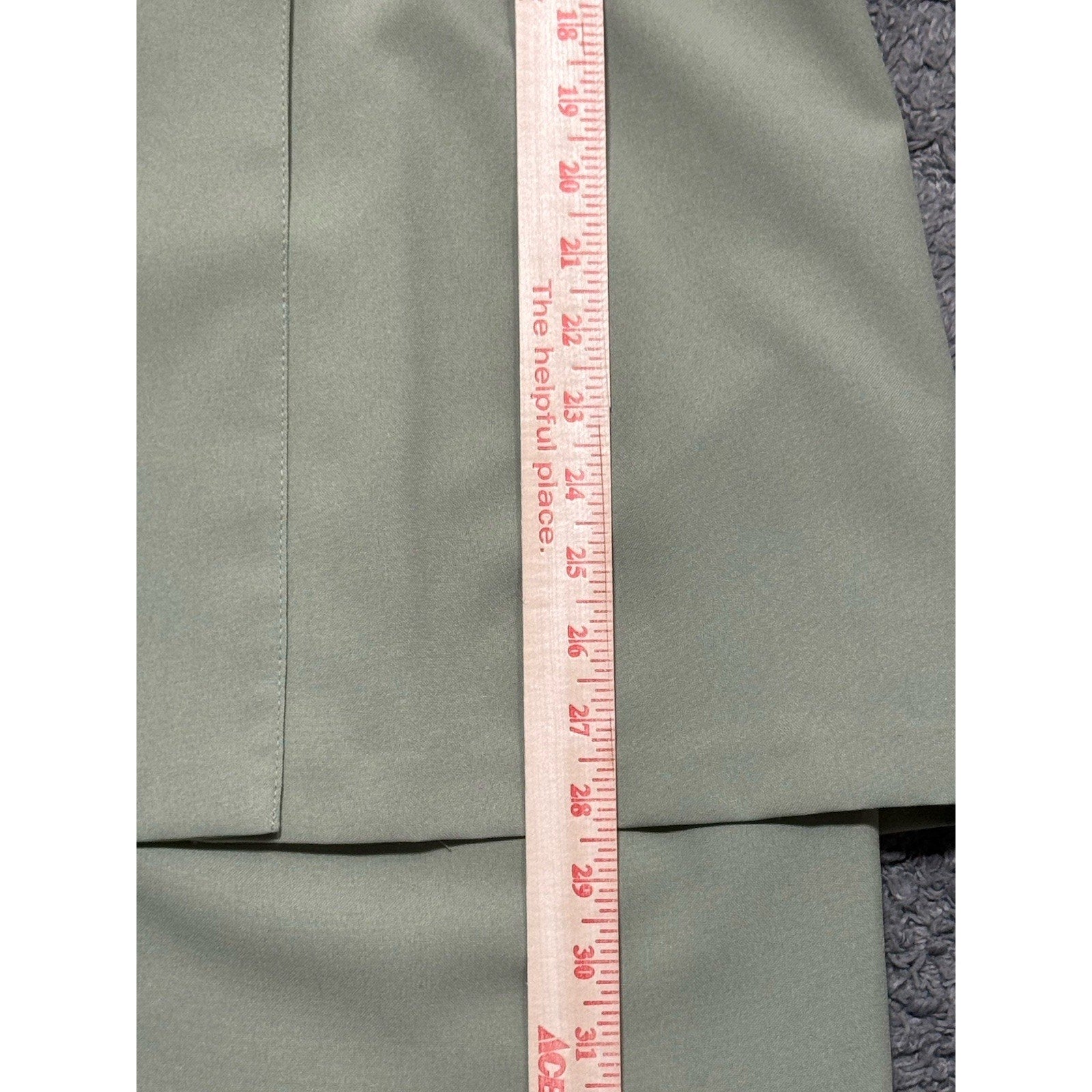 Vintage A-List by Wrapper Sage Green 2pc Suit Set Jacket Dress Y2K Minimalist
