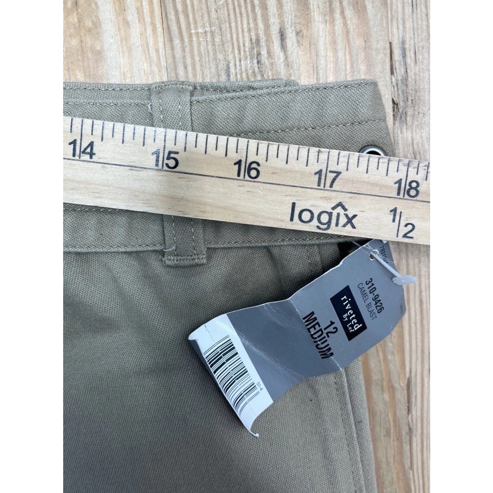 Riveted By Lee Jeans 12 Belted Bootcut Low Rise Stretch Color Camel Blast 33x30