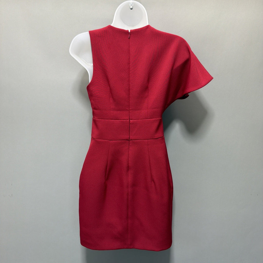 Express Womens Bodycon Red Short Sleeve Lined Dress Size 0