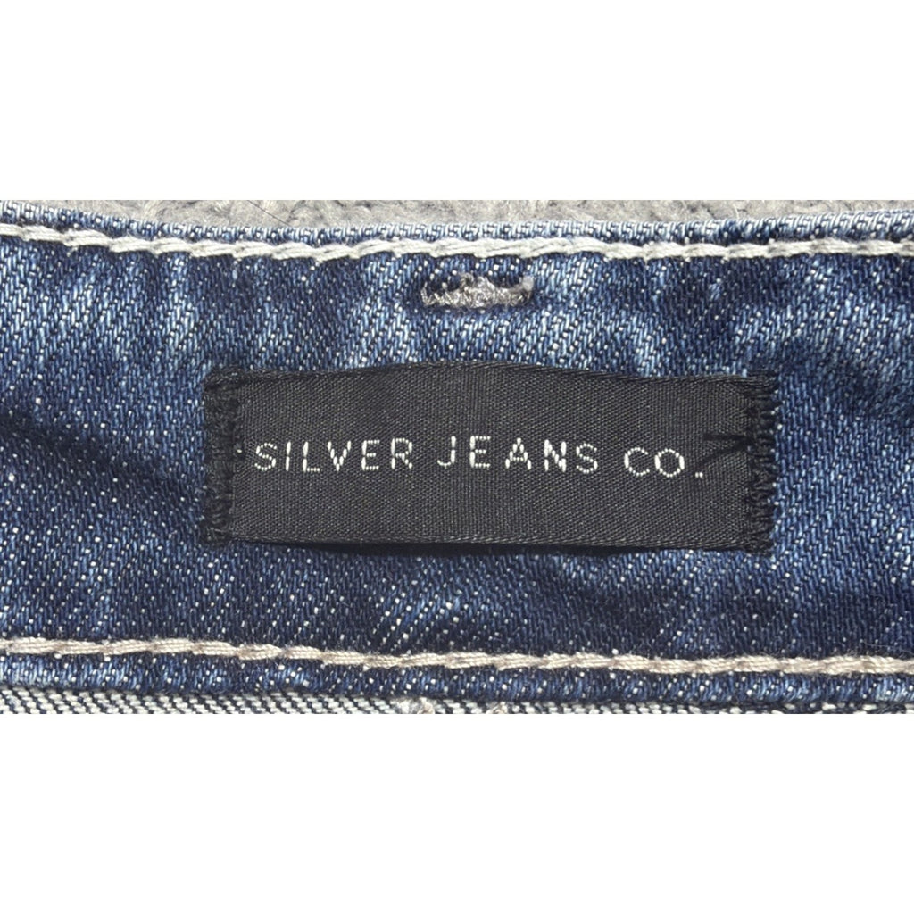 Silver Boyfriend Jeans Women's 26x29 stretch blue Denim mid rise