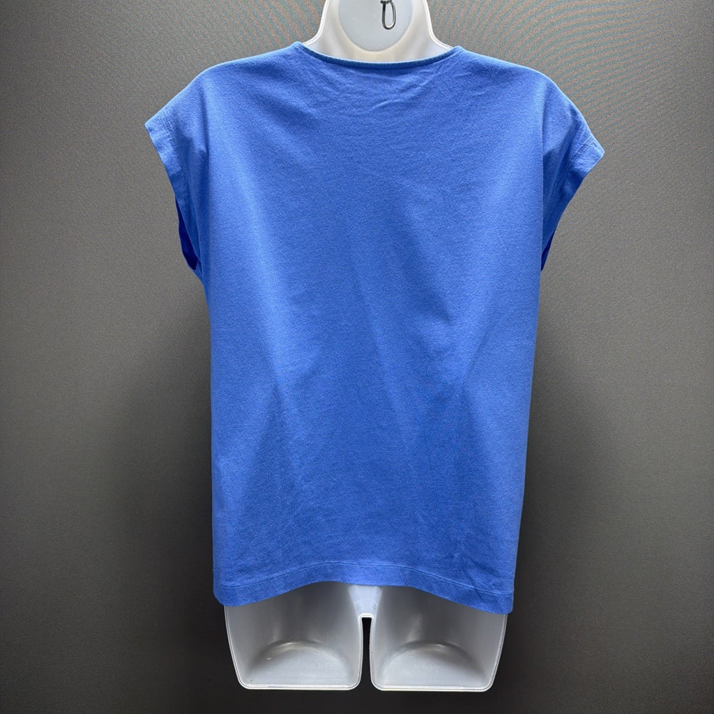 LOFT-Modern Wedge Tee-Size XS Blue