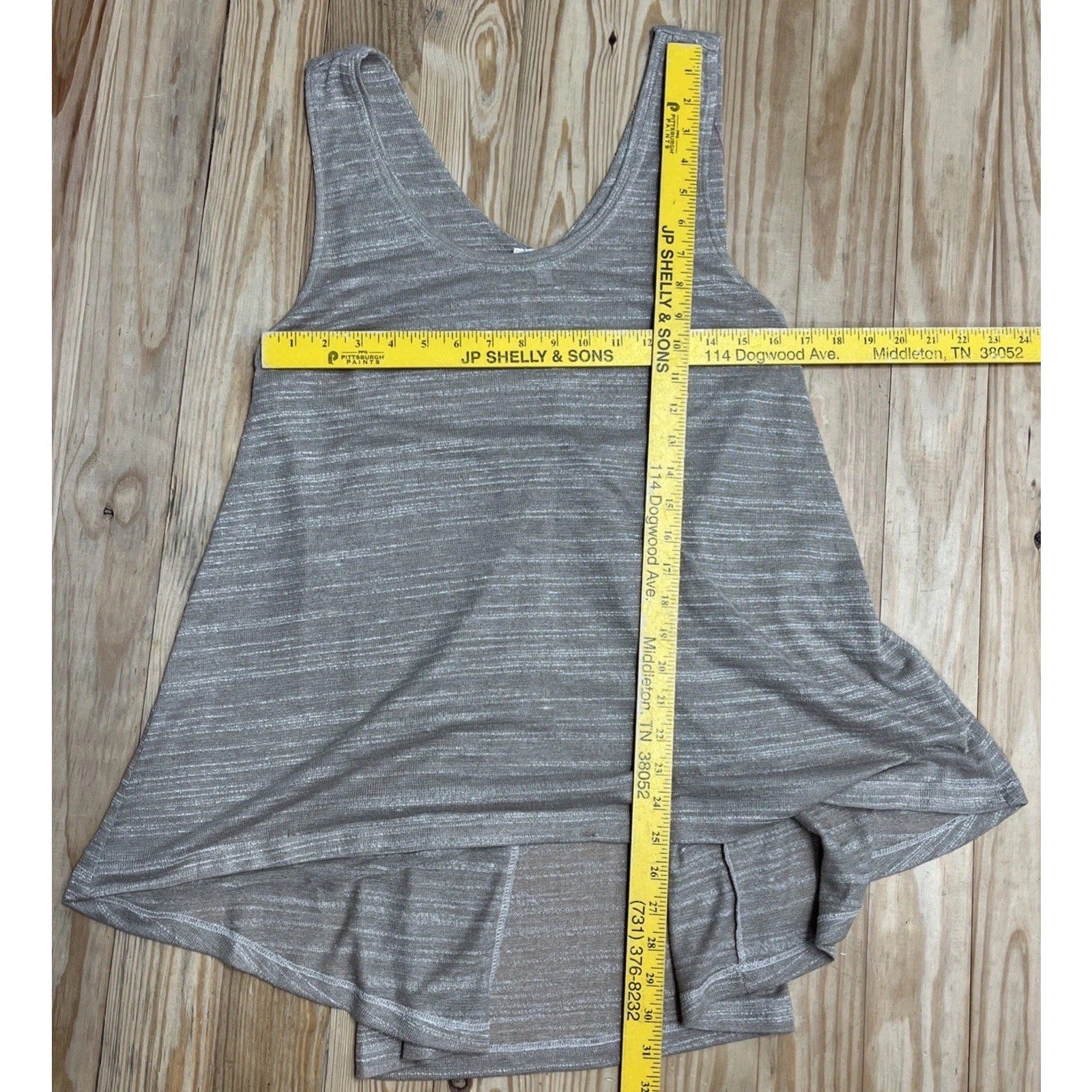 UMGEE Womens Sleeveless Top Tan Cotton Blend Size Small