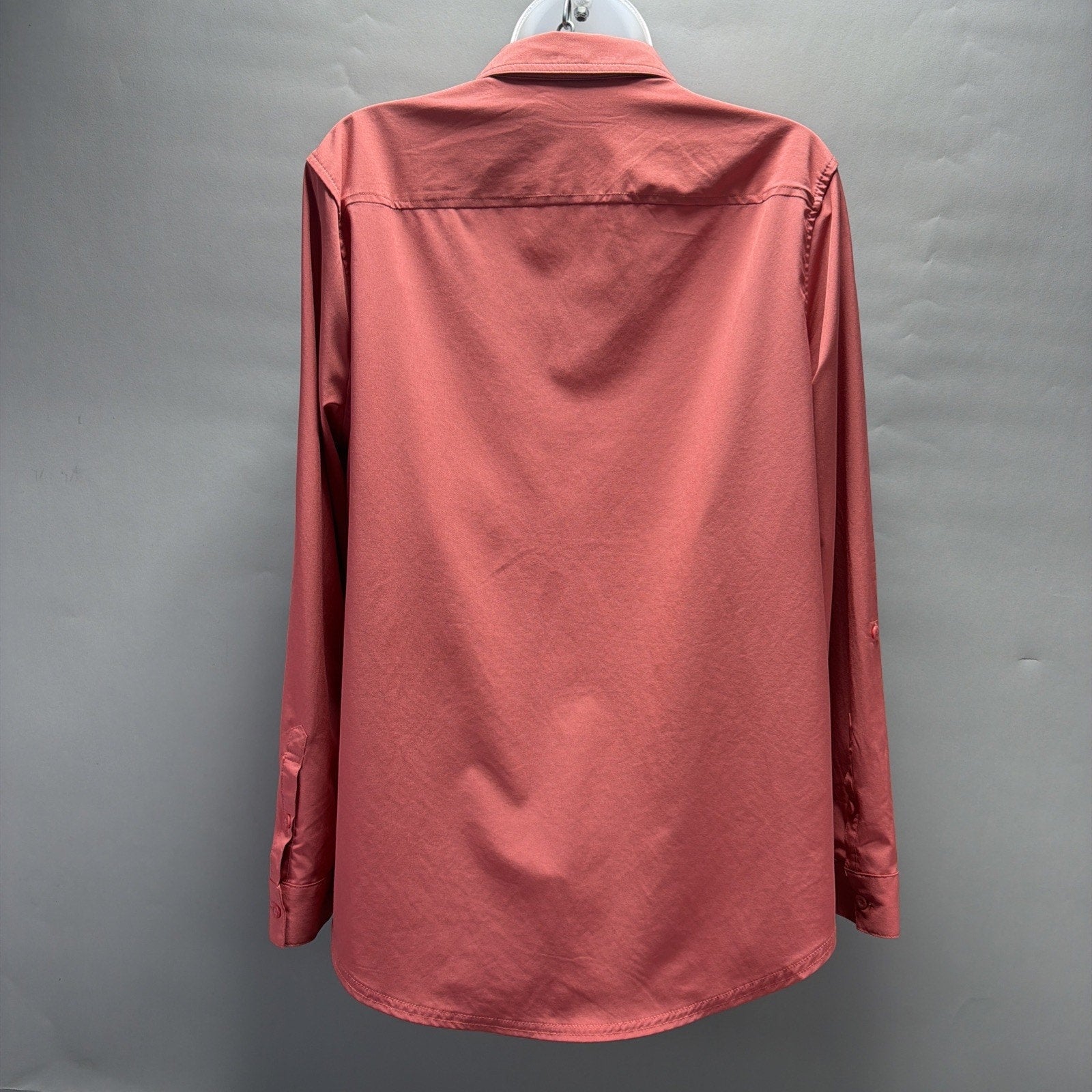 Eddie Bauer Moisture Wicking UPF 50+ Departure Top Bottom Down Shirt Womens L