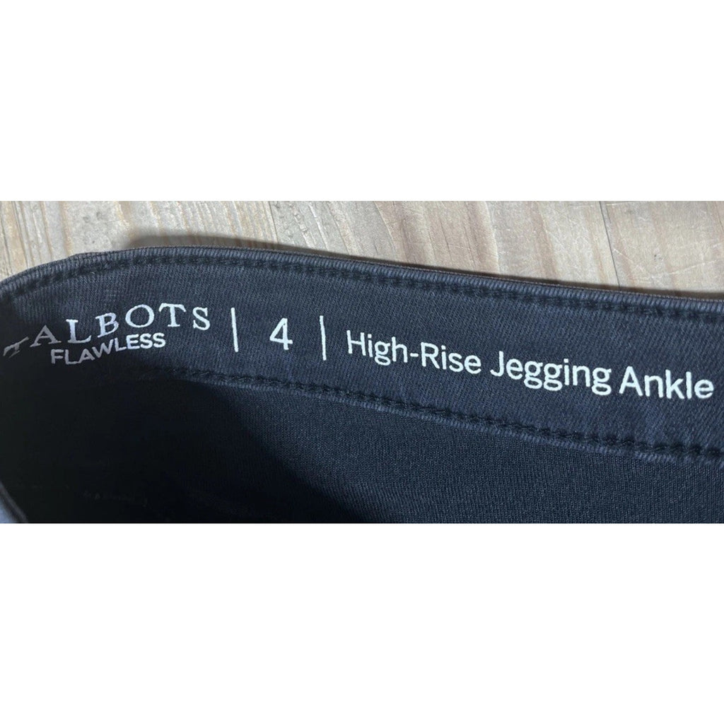 Talbots Flawless Jeans Women's 4 Gray High-Waist Jegging Ankle 28x28