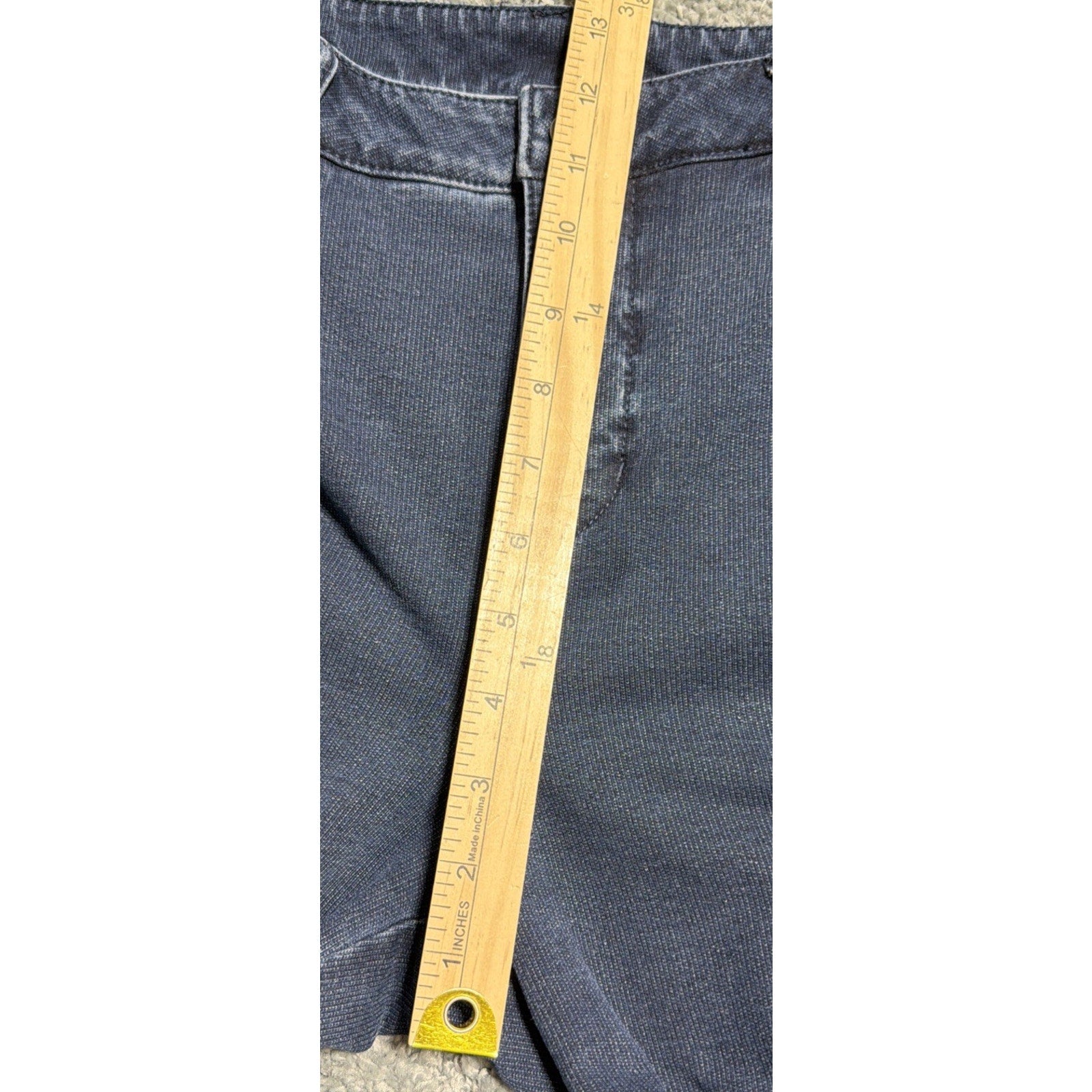 Quacker Factory Dream Jeannes Straight Leg Jeans Embellished Pocket 8 30x31