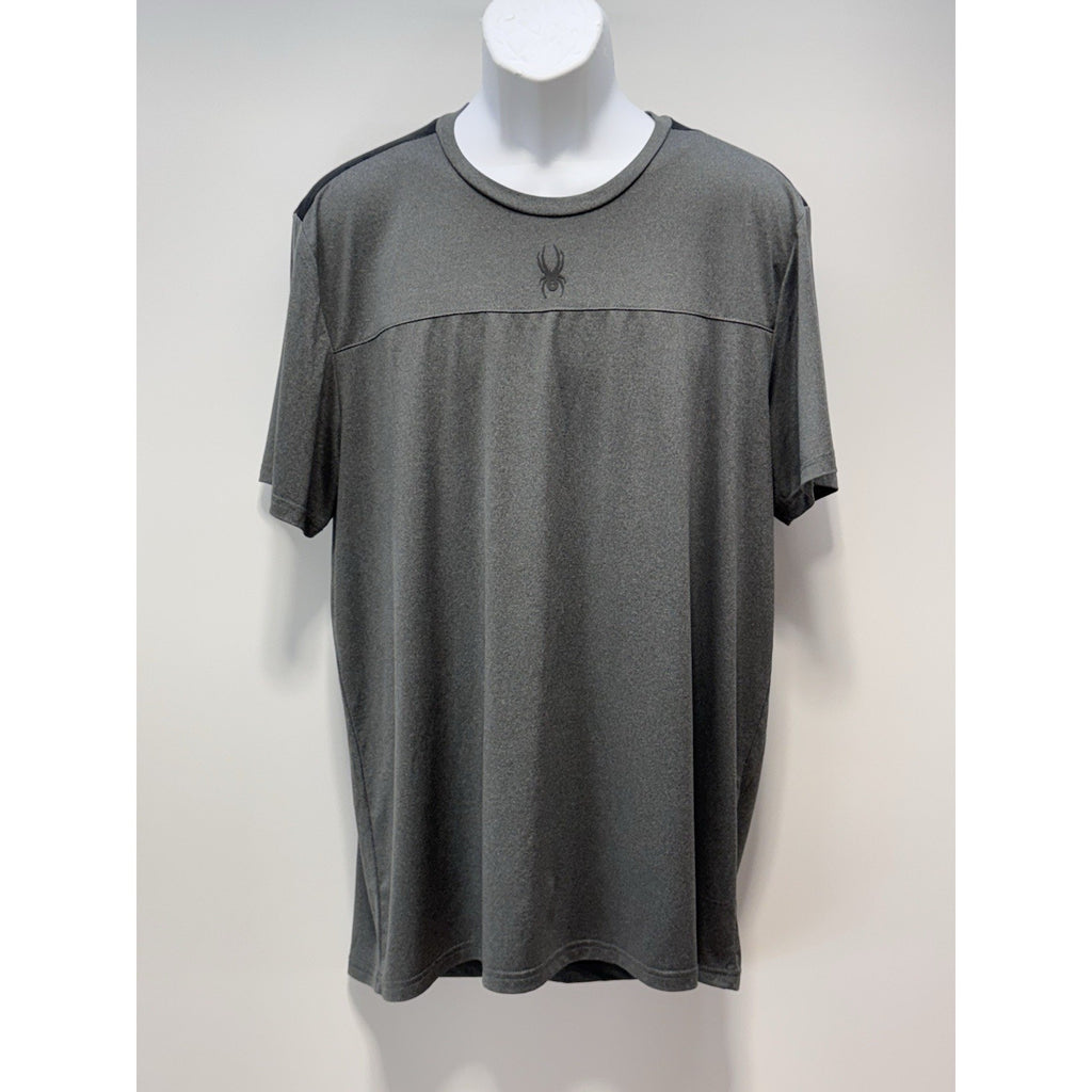 Spyder Active Shirt Gray Black Lightweight Performance Men’s XL