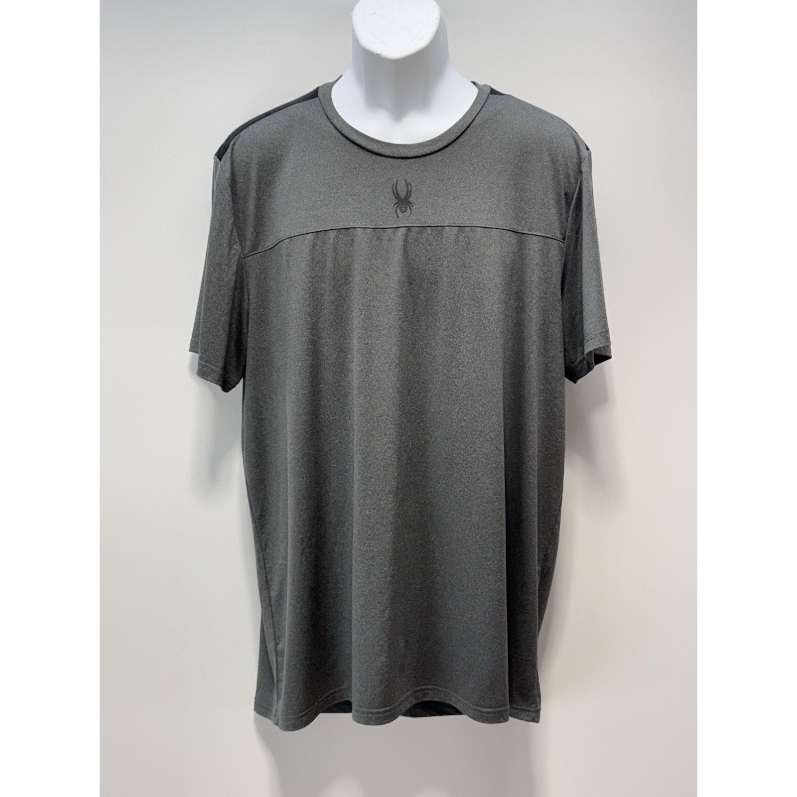 Spyder Active Shirt Gray Black Lightweight Performance Men’s XL