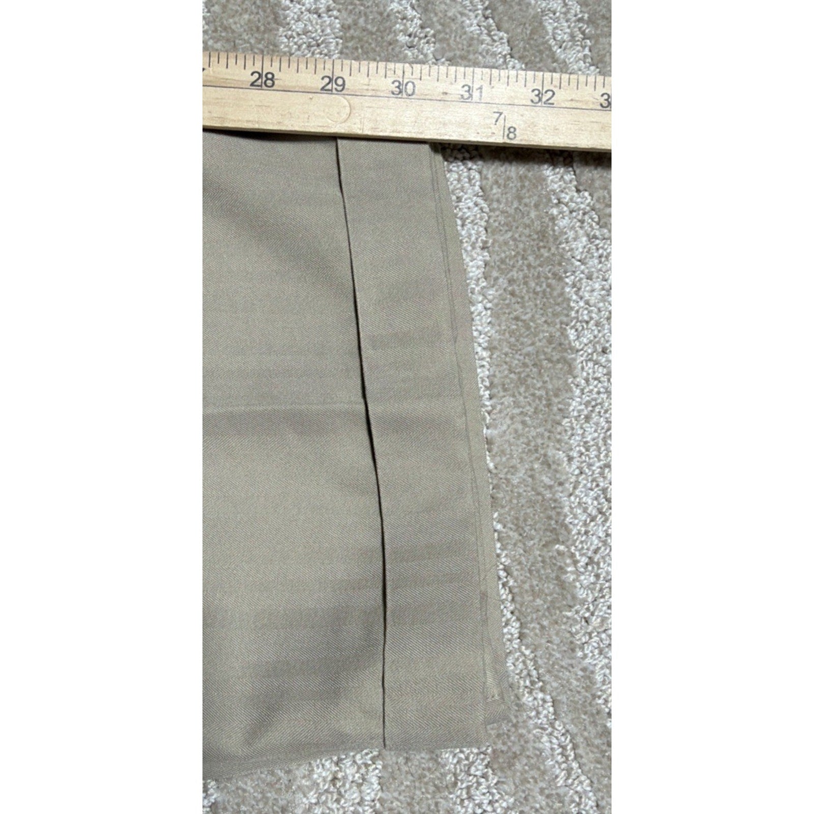 Caribbean Joe Pleated Cuffed Casual Chino Pants Size 44x30 Actual 38x30