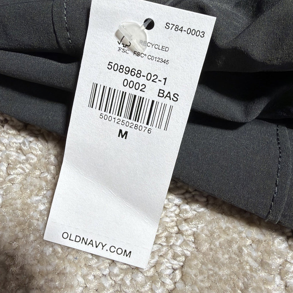 Old Navy Grey Dynamic Tech Woven Taper Pants Men's M Quick Dry Zipper Pockets