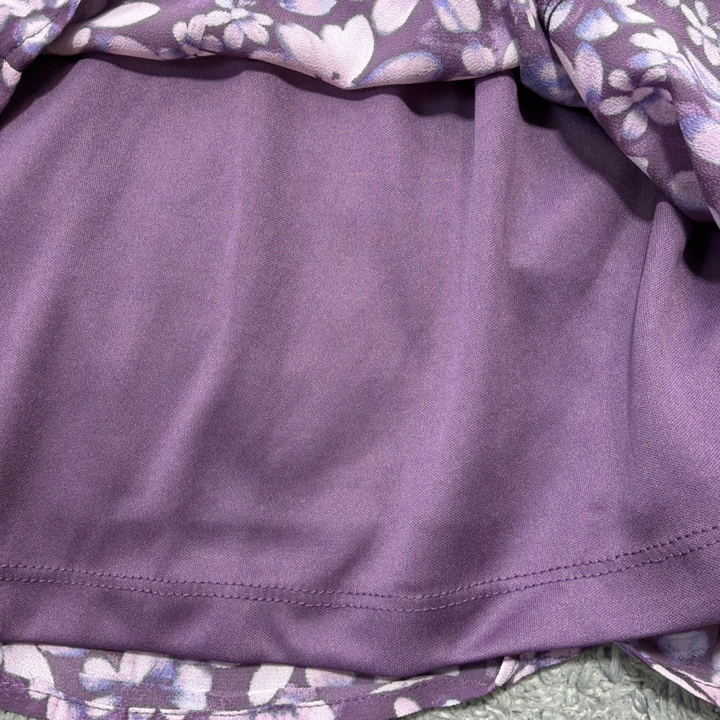 Wild Fable Purple Lined Floral Mini Dress Size M NWT