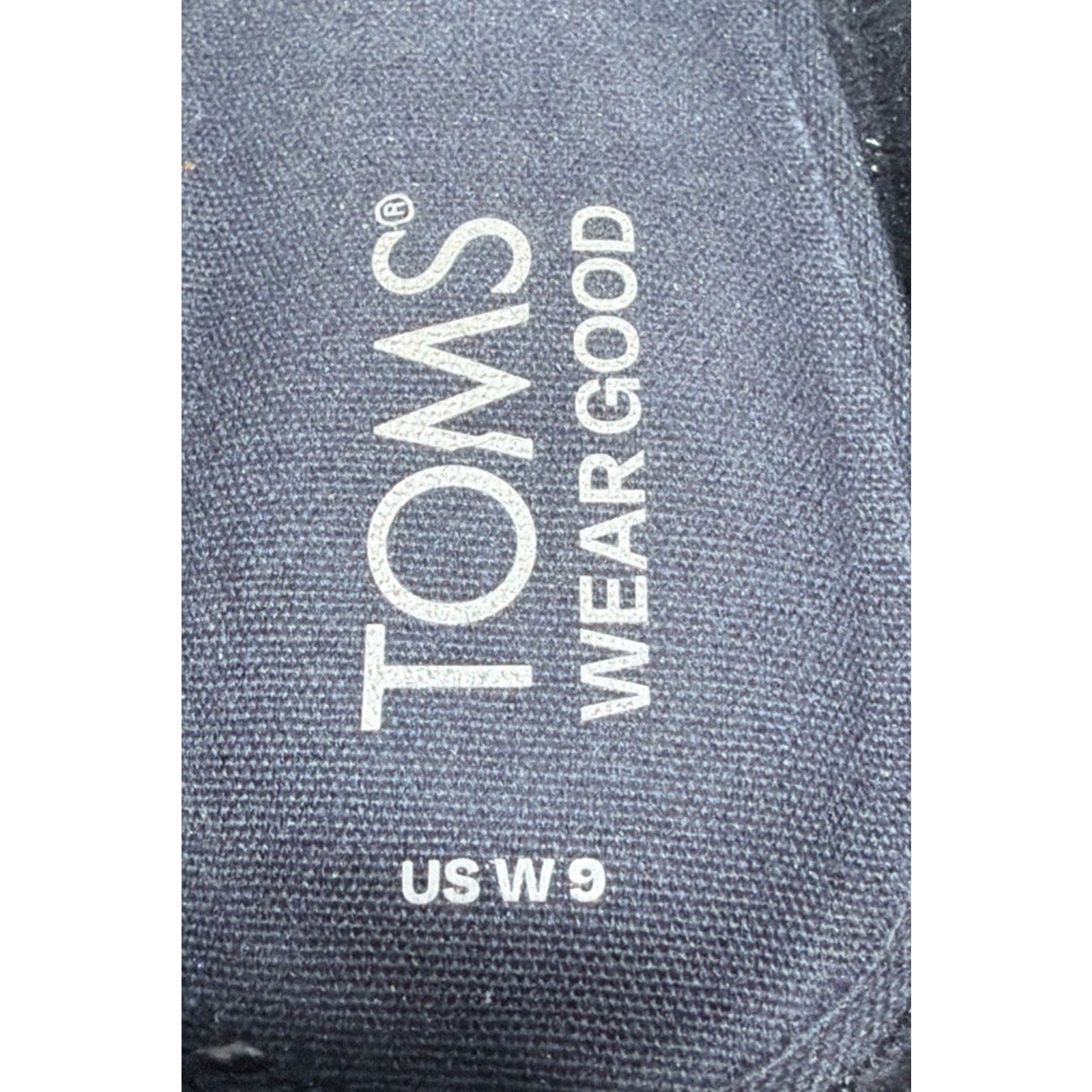 TOMS Leila Mule Clog Women's Size 9 Black Suede Block Heel Slip On Casual