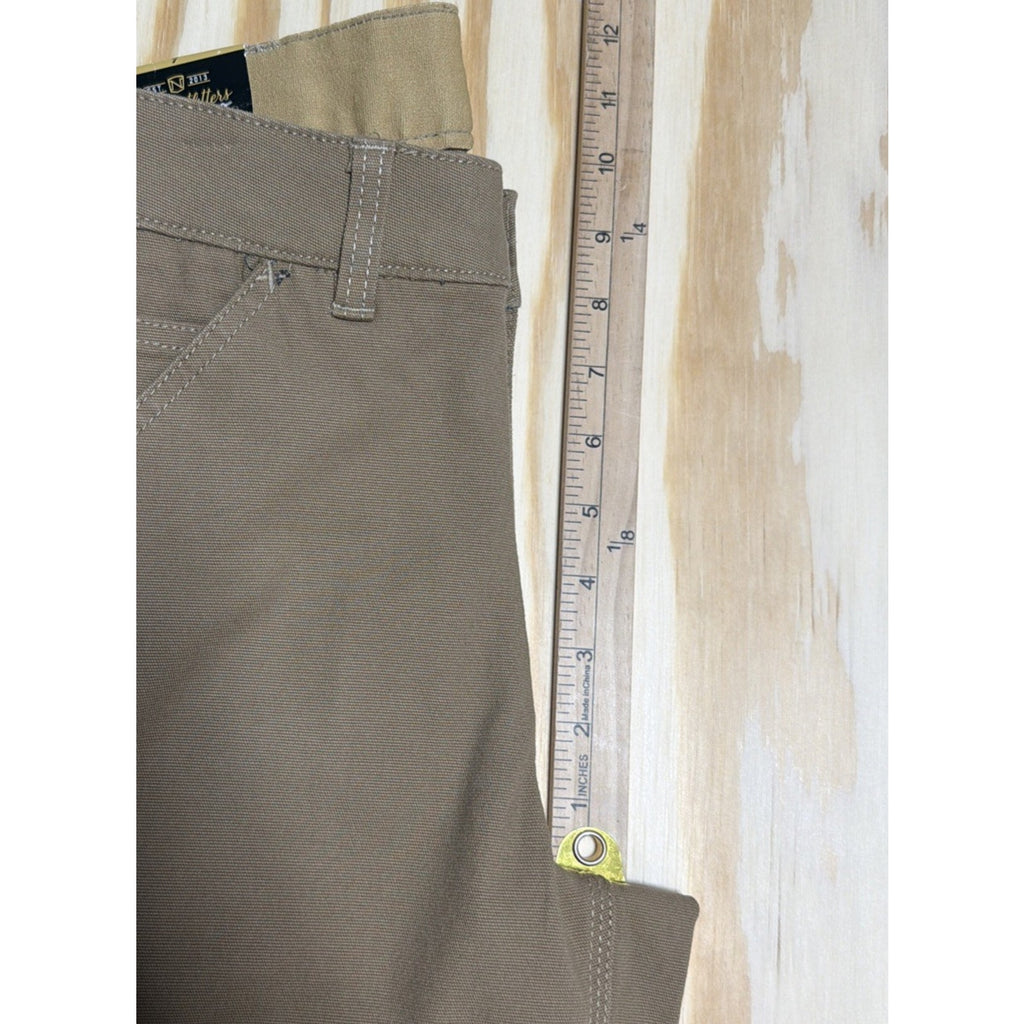 NOBLE OUTFITTERS Tug-Free Stretch Canvas Utility Pant Women's Sz 4 Coyote 24036