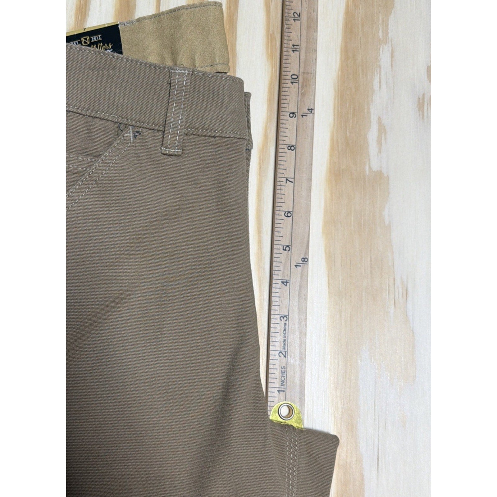 NOBLE OUTFITTERS Tug-Free Stretch Canvas Utility Pant Women's Sz 4 Coyote 24036