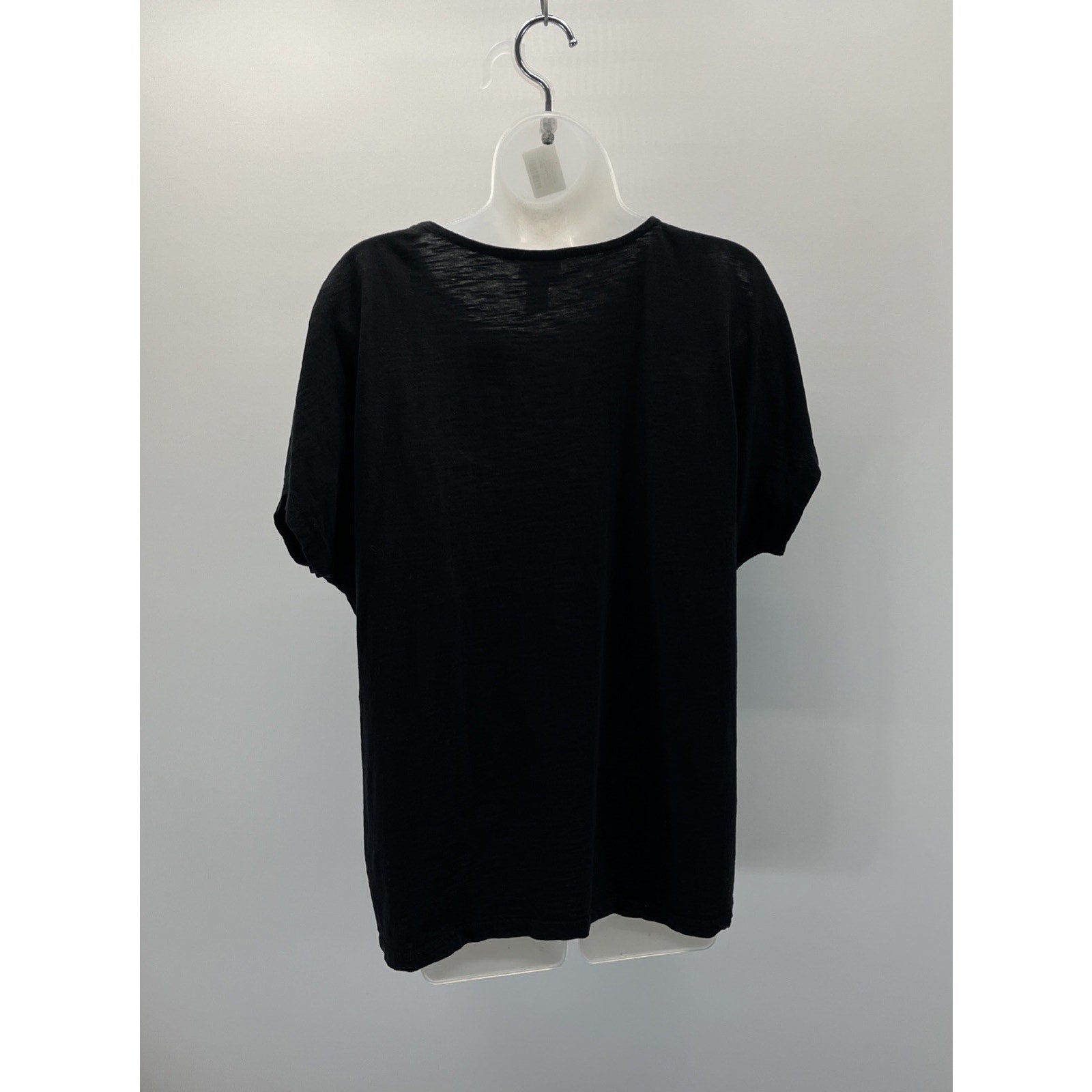 Chico's Black Scoop Neck Knit Top Size 2 Large