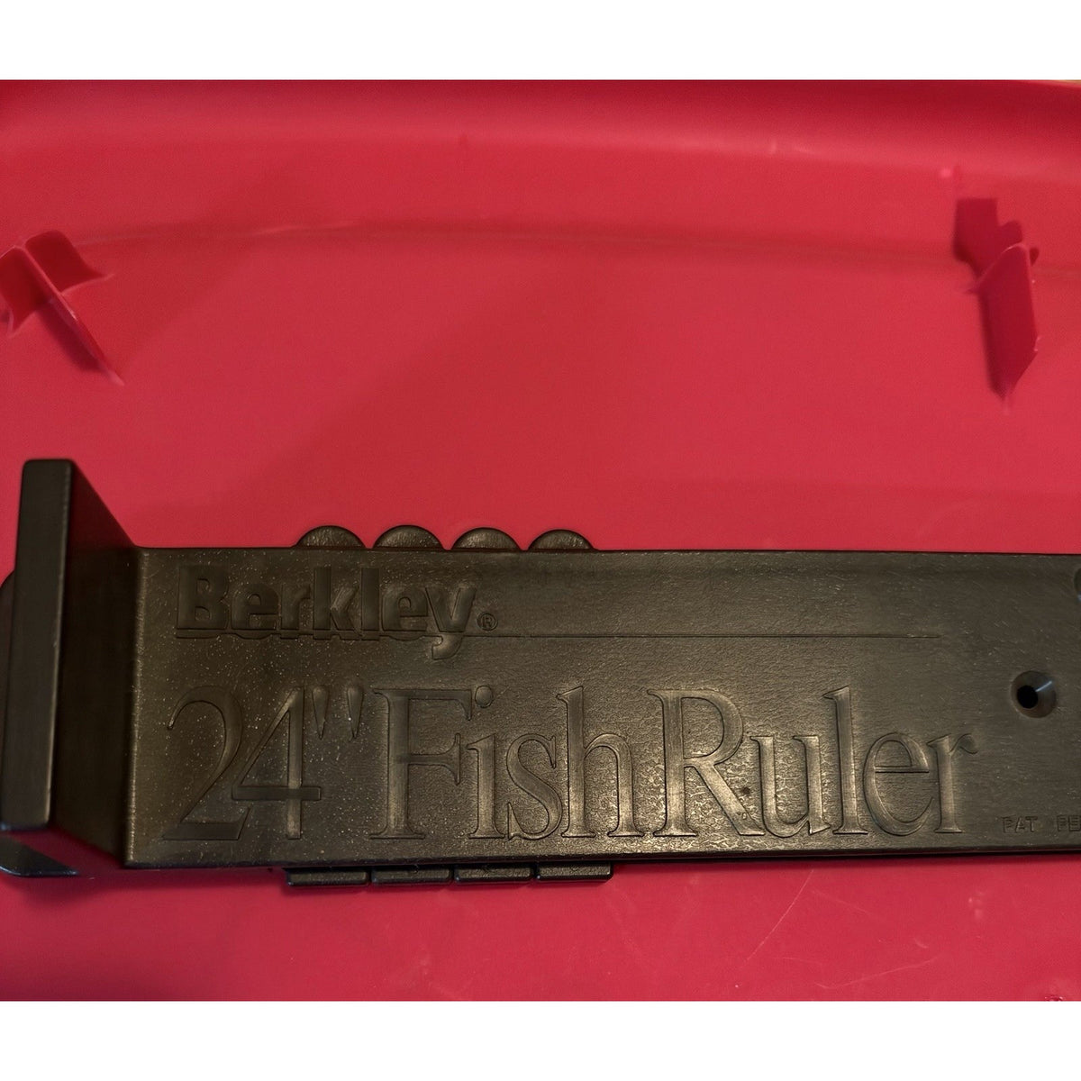 Berkley 24" Black Plastic Folding Fish Ruler Measure With Slides