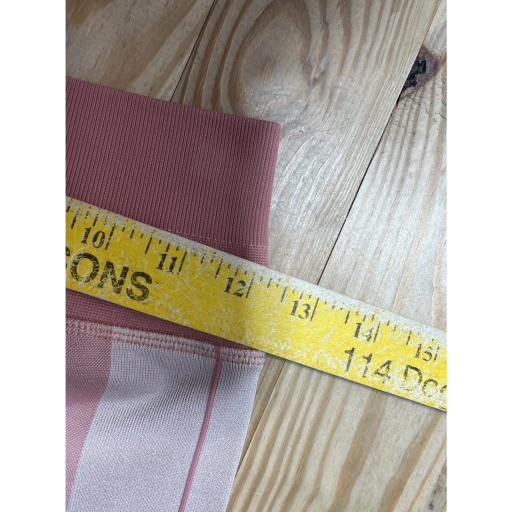 Lululemon Ebb to Train Leggings Tight Abstract Pink Salmon Color 25" Size 4