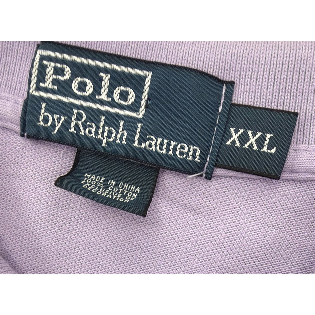 Polo Ralph Lauren Purple Mens XXL Polo Shirt Cotton Golf Pony